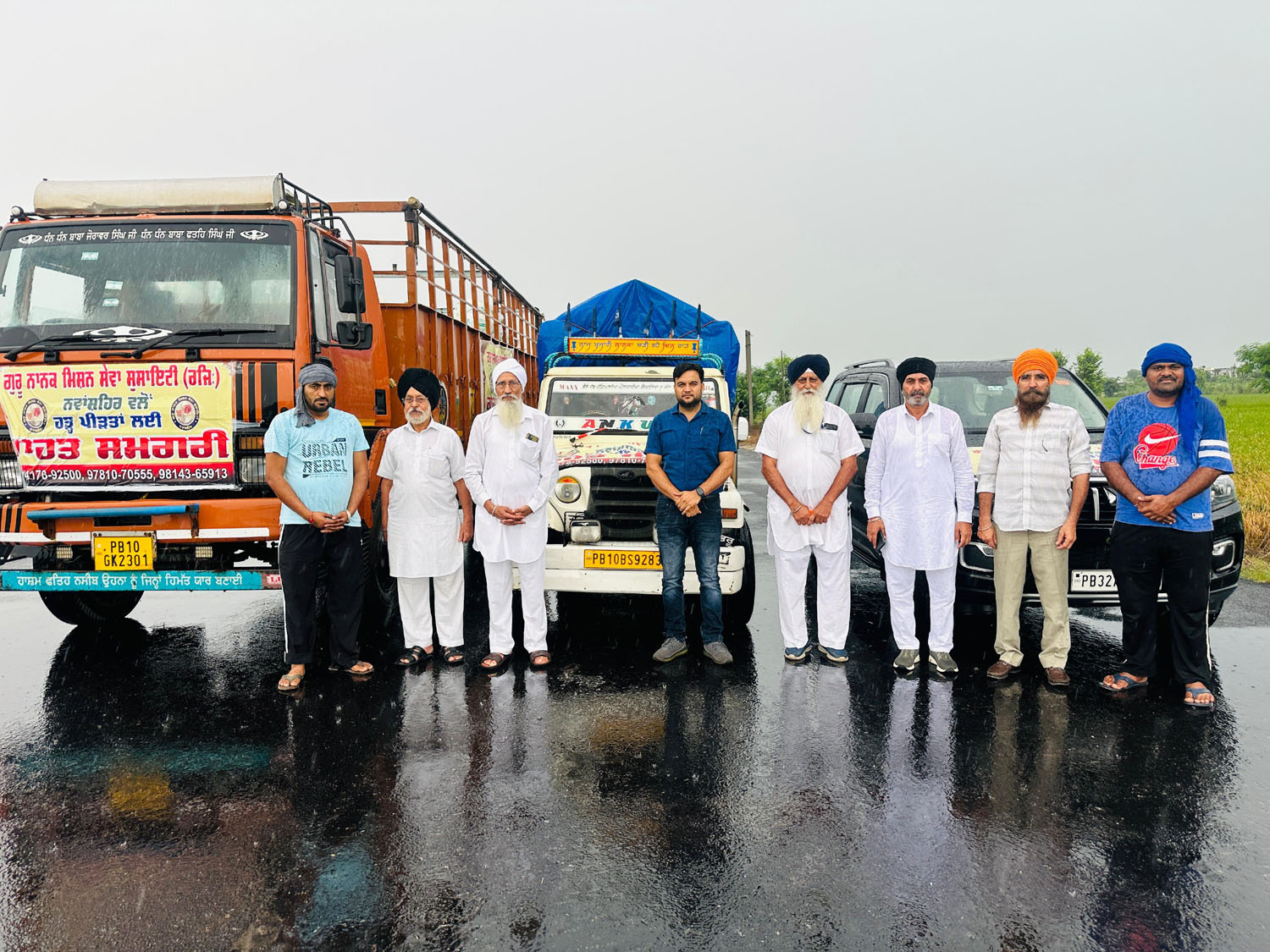 Guru Nanak Mission Sewa Society continues to provide relief material to flood victims.